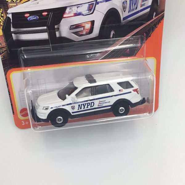 2022 matchbox  #95 2016 Ford Interceptor utility NYPD VV5 For Cheap