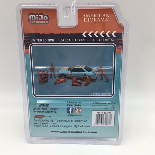 American Diorama MiJo exclusive 1:64 scale figures Mechanic 3 diecast metal 175A Online now