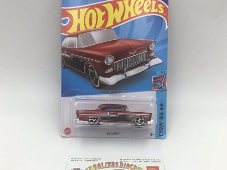 2022 hot wheels #20 55 Chevy red 9E Fashion