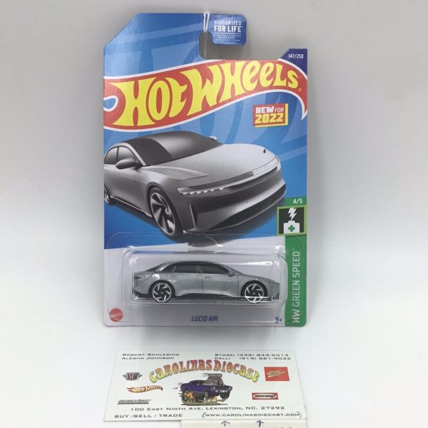 2022 hot wheels g case #147 Lucid Air silver 42F For Sale