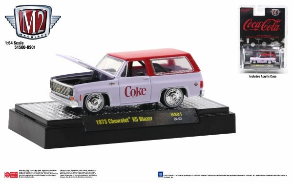 2022 M2 MACHINES 1973 Coca Cola Chevrolet K5 Blazer Hobby Exclusive HS01 199A Online Sale