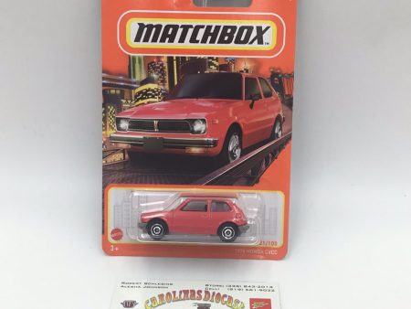 2022 matchbox  #21 1976 Honda CVCC red 75G For Cheap