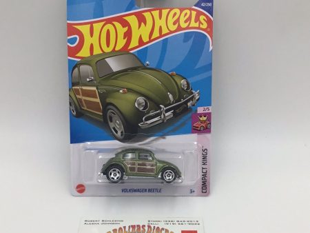 2022 hot wheels #42 Volkswagen beetle Green 95E For Cheap