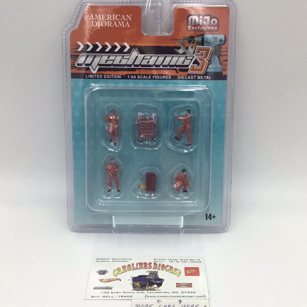 American Diorama MiJo exclusive 1:64 scale figures Mechanic 3 diecast metal 175A Online now