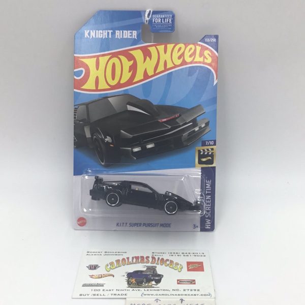 2022 hot wheels g case #133 K.I.T.T. Super Pursuit Mode kitt 121C on Sale