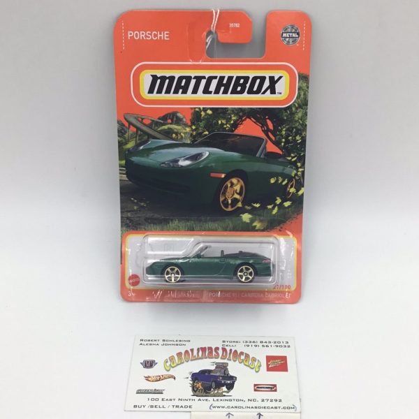 2022 matchbox  #27 Porsche 911 Carrera cabriolet 99H Discount