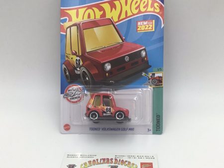 2022 hot wheels #10 Tooned Volkswagen golf MK1 97F For Sale