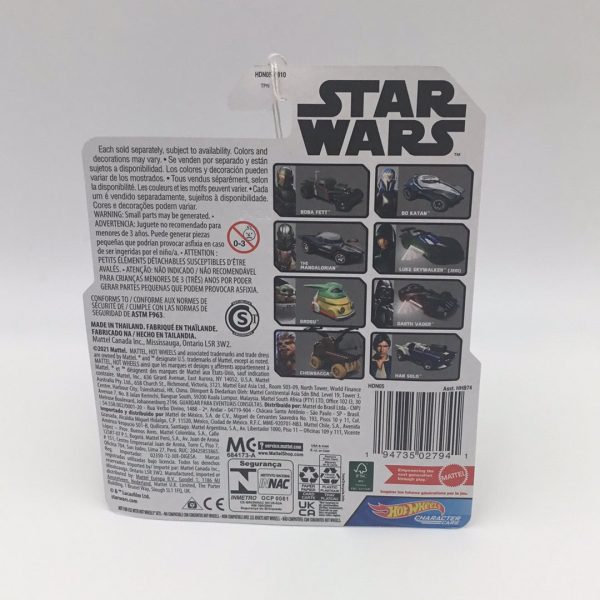 2022 Hot Wheels Disney character cars Han Solo 111D Sale