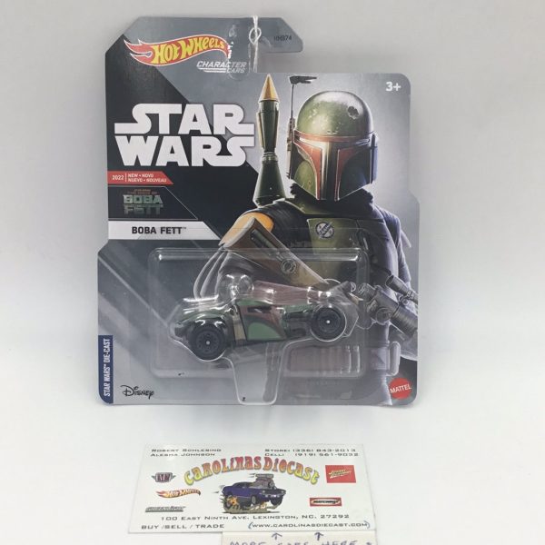 2022 Hot Wheels Disney character cars Boba Fett 111E For Sale