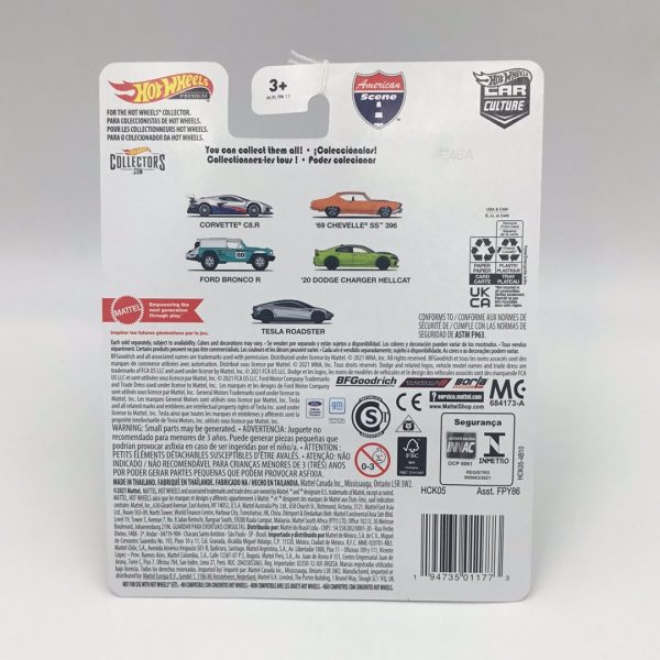 2022 Hot wheels Car Culture American Scene #3 Ford Bronco R 252G Online Hot Sale