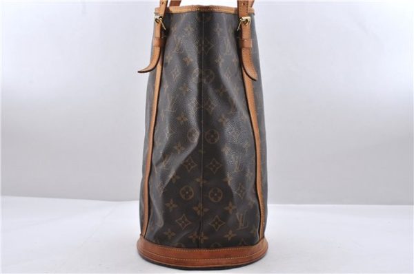 Authentic Louis Vuitton Monogram Bucket GM Shoulder Bag M42236 LV 9891C For Discount