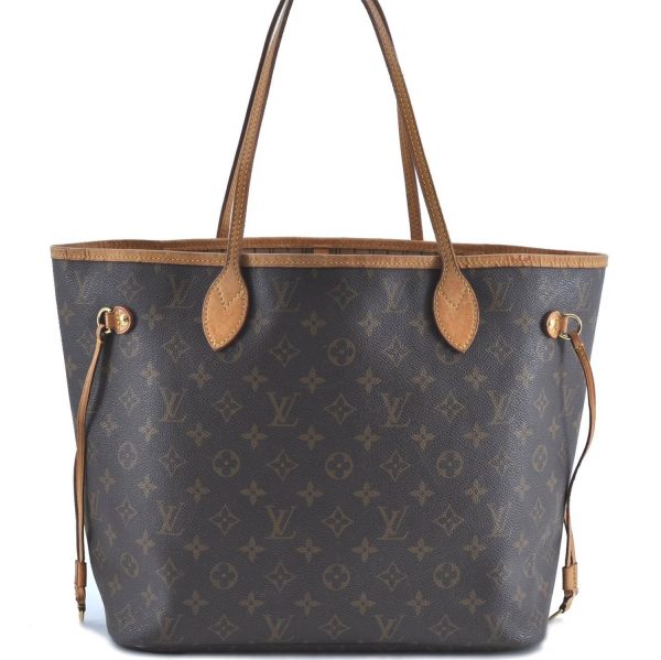 Authentic Louis Vuitton Monogram Neverfull MM Tote Bag M40156 LV H9577 For Cheap