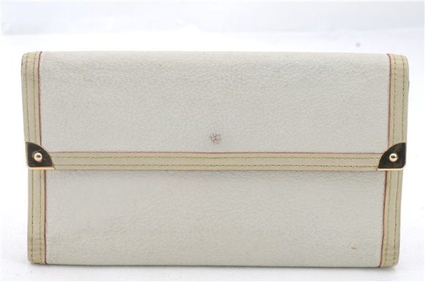 Auth Louis Vuitton Suhali Porte Tresor International Wallet M91839 White 0445D For Discount