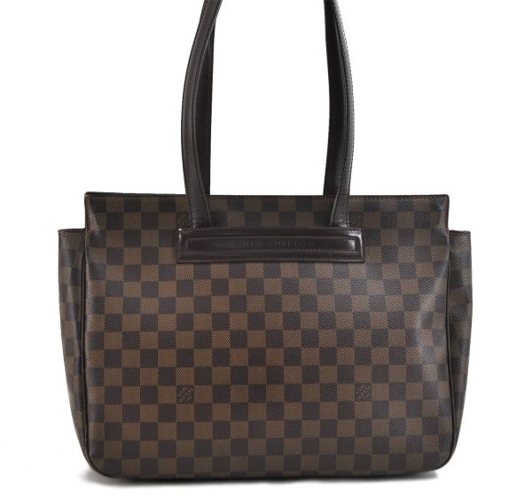 Authentic Louis Vuitton Damier Parioli PM Shoulder Tote Bag N51123 LV 1596D Online Sale