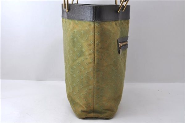 Auth Louis Vuitton Monogram Mini Lucille GM Hand Tote Bag M92681 Green LV 0579D Hot on Sale