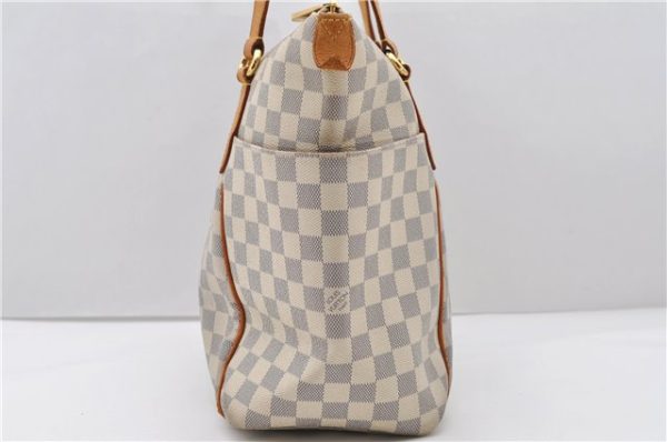 Authentic Louis Vuitton Damier Azur Totally MM Tote Bag N51262 LV 1083D Online now