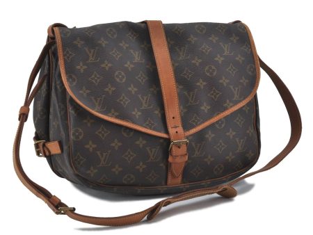 Auth LOUIS VUITTON Monogram Saumur 35 Shoulder Cross Body Bag M42254 LV H4680 For Discount