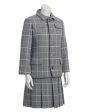 Grey Windowpane Dress and Jacket Set Sale