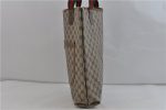 Authentic GUCCI Web Sherry Line Shoulder Tote Bag GG PVC Leather Brown 2110D Online