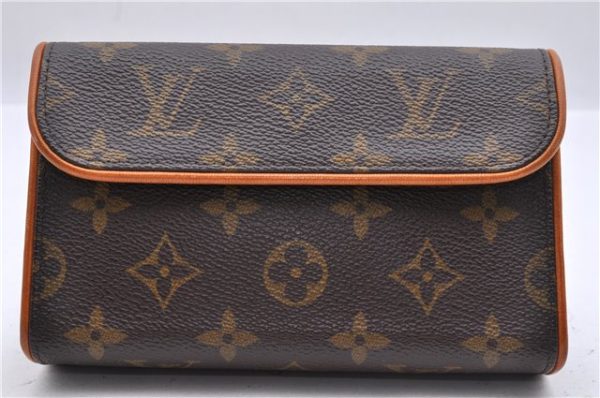 Auth Louis Vuitton Monogram Pochette Florentine Pouch Waist Bag M51855 LV 0717D Sale