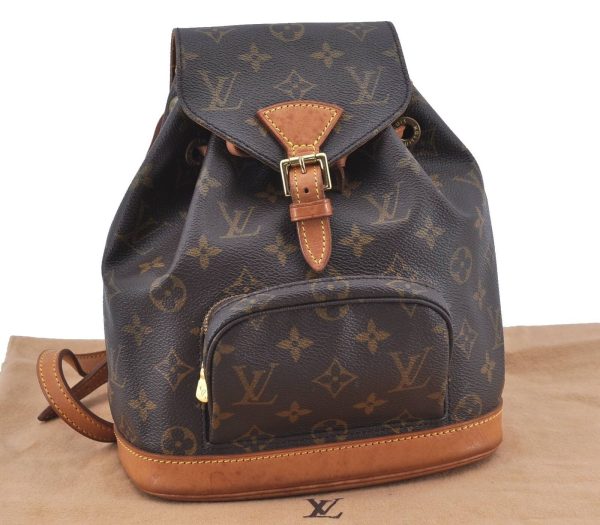 Authentic LOUIS VUITTON Monogram Montsouris PM Backpack M51137 LV G3912 Sale