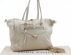 Auth LOUIS VUITTON Monogram Empreinte Lumineuse PM Tote Bag M93411 White 8125A Fashion