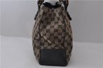 Authentic GUCCI Bamboo Tote Hand Bag GG Canvas Leather 112526 Black 1905D For Cheap