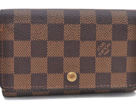 Auth Louis Vuitton Damier Porte Monnaie Billets Tresor Wallet N61730 LV H9477 Online Sale