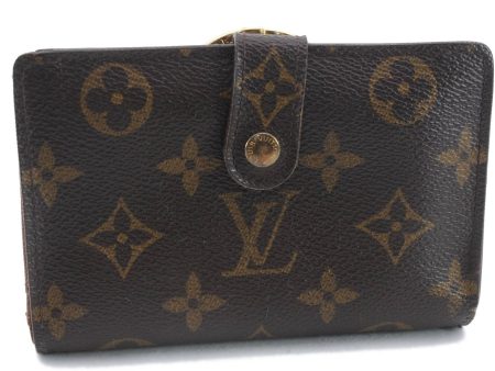 Auth Louis Vuitton Monogram Porte Monnaie Billets Viennois M61663 Wallet 9468C Sale