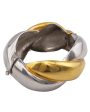 Silver and Gold Tone Braided Bangle Cheap