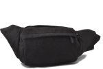 Authentic PRADA Felt Leather Waist Body Bag Black Brown 0088D Cheap