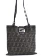 Authentic FENDI Zucca Shoulder Tote Bag Canvas Leather Brown B0236 For Sale