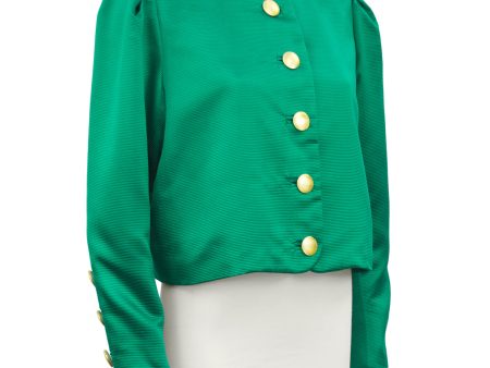 Green Silk Jacket Online Sale