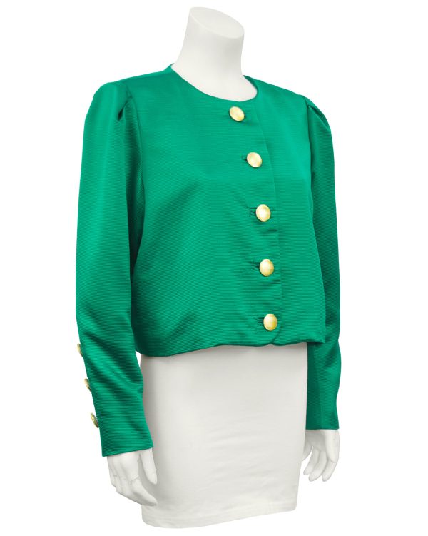 Green Silk Jacket Online Sale