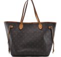 Authentic Louis Vuitton Monogram Neverfull MM Tote Bag M40156 LV 0563D Discount