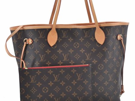 Authentic LOUIS VUITTON Monogram Neverfull MM Tote Bag M41177 LV G1129 Supply