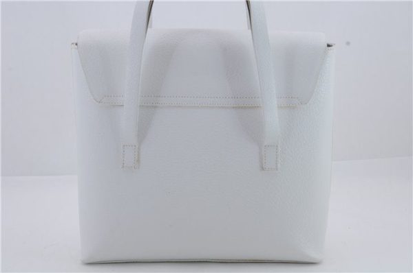 Authentic GUCCI Tote Hand Bag Leather White 1028D Online