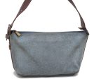 Auth CELINE C Macadam Pattern Shoulder Hand Bag Suede Leather Light Blue H4153 Online