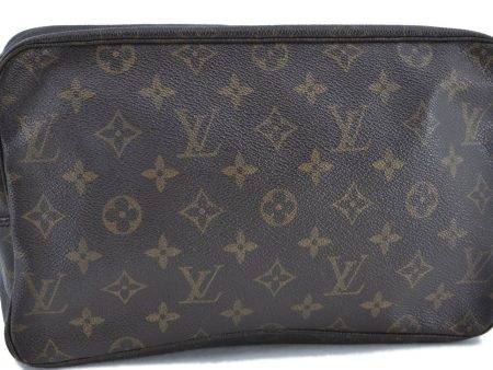 Auth LOUIS VUITTON Monogram Trousse Toilette 28 Clutch Hand Bag M47522 LV H4742 Online Sale