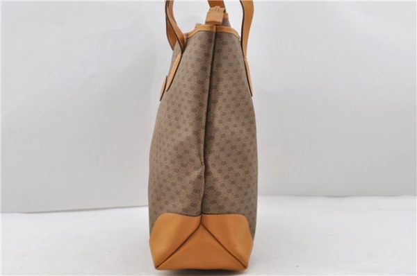 Authentic GUCCI Micro GG PVC Leather Shoulder Tote Bag 0172 Brown Junk 0463D Cheap