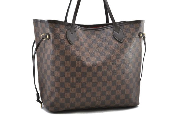 Authentic LOUIS VUITTON Damier Neverfull MM Tote Bag N51105 LV 8952A For Discount