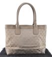 Authentic GUCCI Shoulder Tote Bag GG Canvas Leather 33890 Beige B6920 For Discount