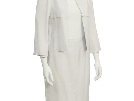 Cream Linen Couture Skirt Suit Supply