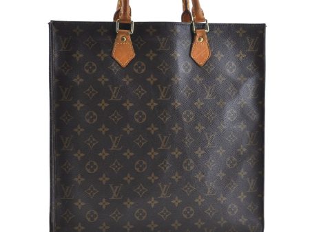 Authentic LOUIS VUITTON Monogram Sac Plat Hand Bag M51140 LV G5236 Discount