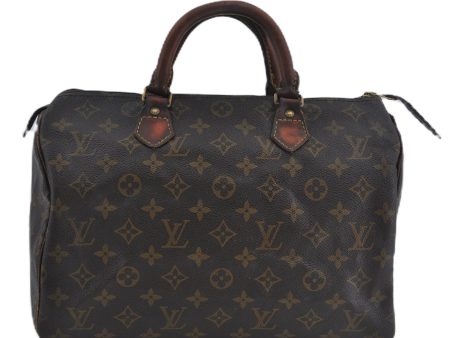 Authentic Louis Vuitton Monogram Speedy 30 Hand Boston Bag M41526 LV H4668 Supply