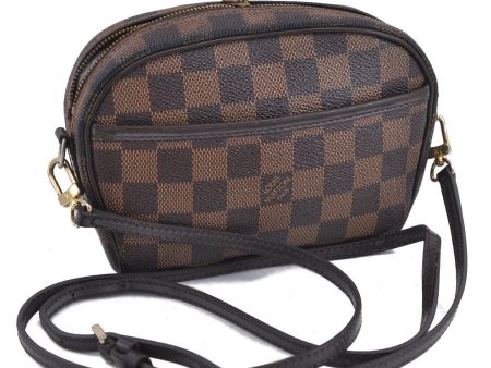 Auth Louis Vuitton Damier Pochette Ipanema Shoulder Cross Bag N51296 LV 2122D Online Hot Sale