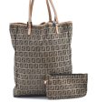 Authentic FENDI Zucchino Hand Tote Bag Canvas Leather Brown H9007 Online