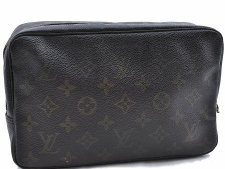 Auth LOUIS VUITTON Monogram Trousse Toilette 23 Clutch Hand Bag M47524 LV 7154A Online now