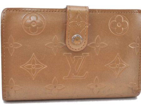 Louis Vuitton Monogram Mat Porte Monnaie Billets Viennois Wallet Brown H9475 Fashion