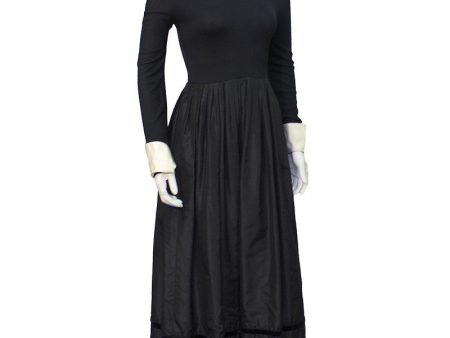 Black Taffeta Ingenue Gown For Cheap